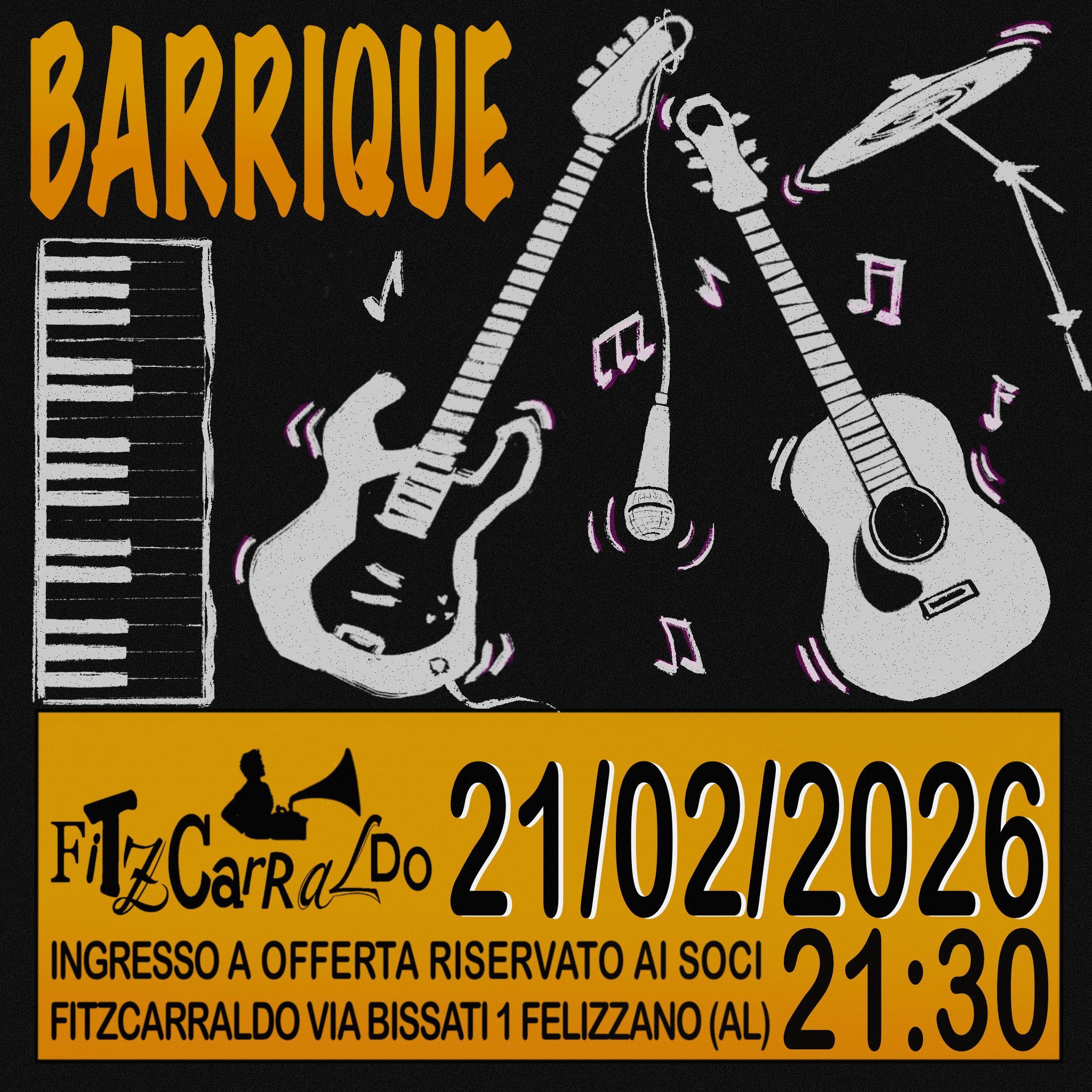 Serata con i BARRIQUE!!- Sabato 21 febbraio, dalle 21.30