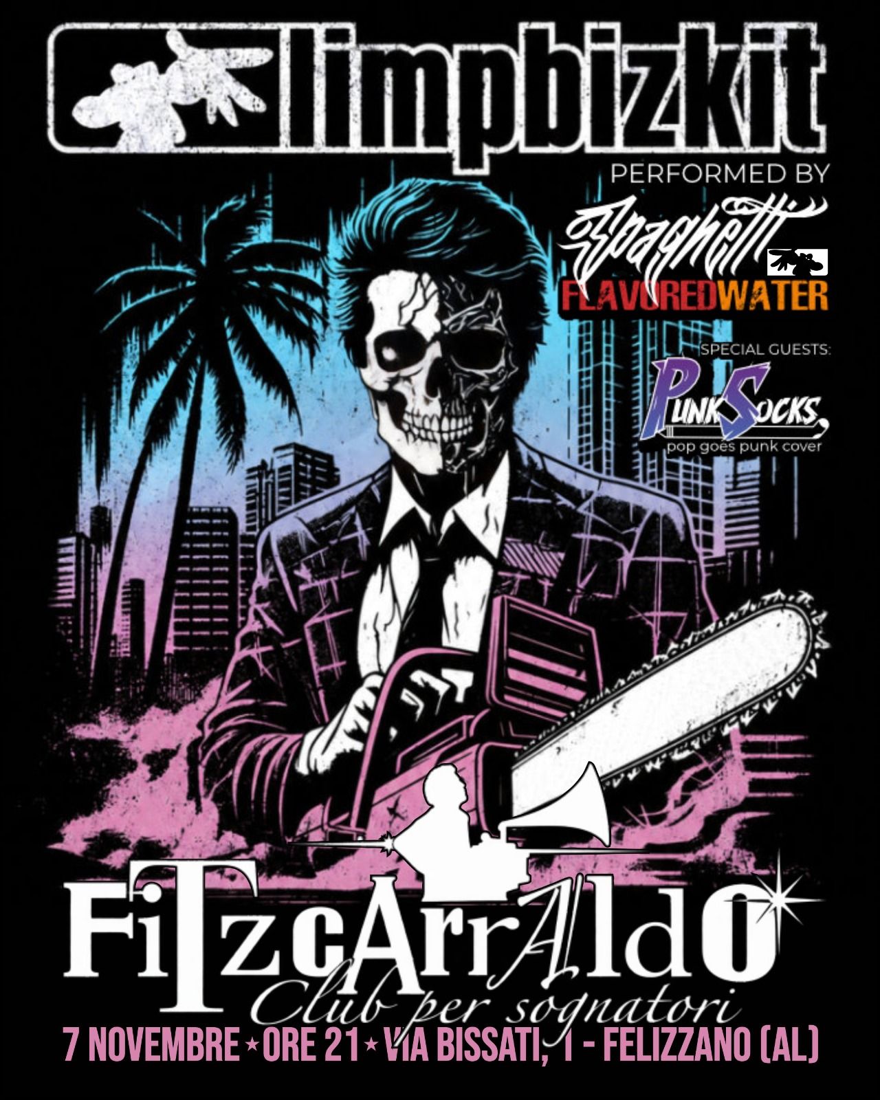 SPAGHETTI FLAVORED WATER + PUNK SOCKS- Sabato 7 novembre - h. 21,30